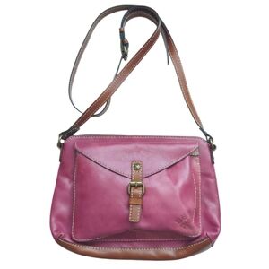PATRICIA NASH Avellino Crossbody Organizer Heritage Messenger Leather Handbag